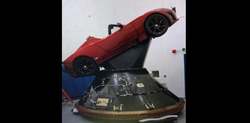 Elon Musk's Tesla Roadster getting ready to go to Mars on a SpaceX rocket